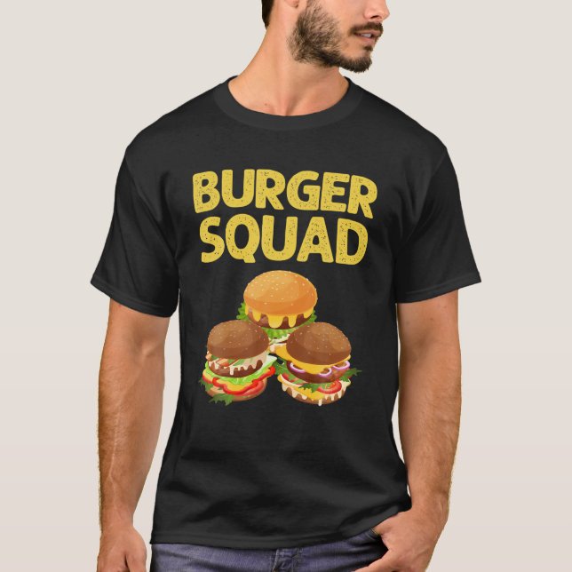T-shirt Cool Hamburger Art Men Femmes Cheeseburger Fast Fo (Devant)
