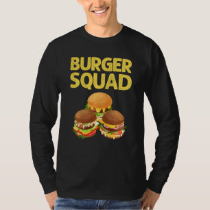 T-shirt Cool Hamburger Hommes Femmes Cheeseburger Fast Foo