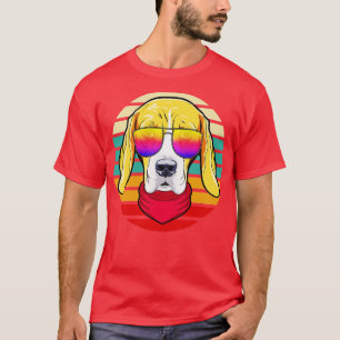 T-shirt Cool Hipster Chien Retro Style