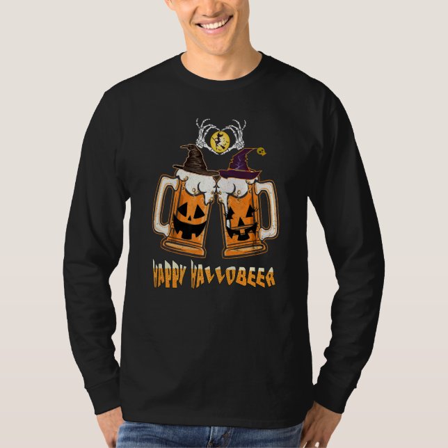 T-shirt Cool His And Hers Happy Hallobeer Cute Beer Drinki (Devant)