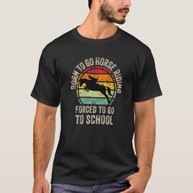 T-shirt Cool Horse riding Graphic for Son Equestrianism Pr (Devant)