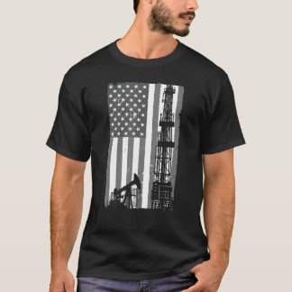 T-shirt Cool Huile Terrain Art Pour Hommes Femme Forage Hu