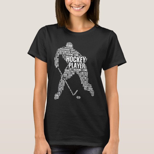 T-shirt Cool Ice. Hockey Art For Men Women Boys Girl (Devant)