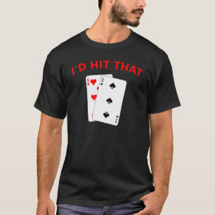 T-shirt Cool Id Toucher Ce Jeu De Carte De Jeu Poker Pari