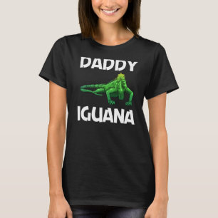 T-shirt Cool Iguana For Men Papa Lizard Reptile Herpetolog
