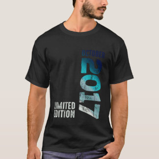 T-shirt Cool Incroyable Octobre 2017 Depuis 2017 Vintage 2