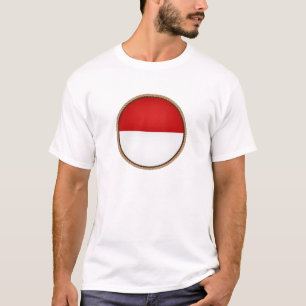 T-shirt Cool Indonésie Drapeau Sceau