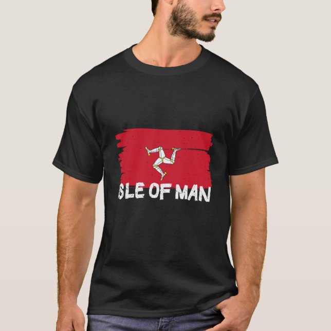 T-shirt Cool Isle of Man Flag (Devant)