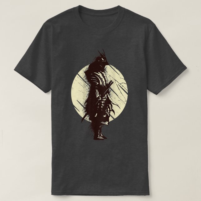 T-shirt cool japonais Samurai Warrior Backside T-S (Design devant)