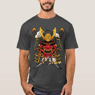 T-shirt Cool Japonais Warlord Samurai Warrior Manga Premiu