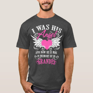 T-shirt Cool J'Étais Son Ange Et Maintenant Il Est Mon Gra