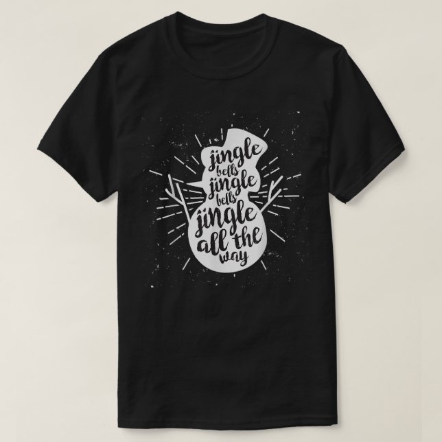 T-shirt Cool Jingle Jingle Snowman Noël  (Design devant)