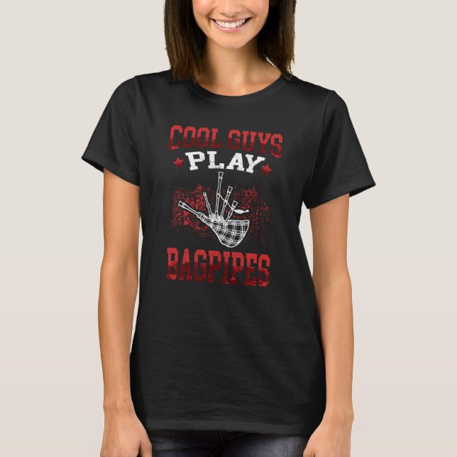 T-shirt Cool Jouent Bagpipes Scottish Bagpipe (Devant)