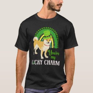 T-shirt Cool Jour de la Saint Patrick Shiba Inu Arc-en-cie