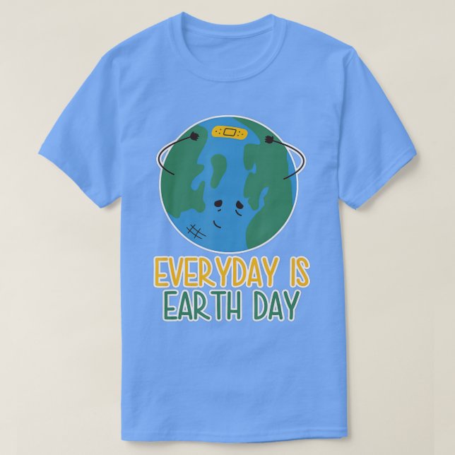 T-shirt Cool Jour des terres Design Aime De l'environnemen (Design devant)