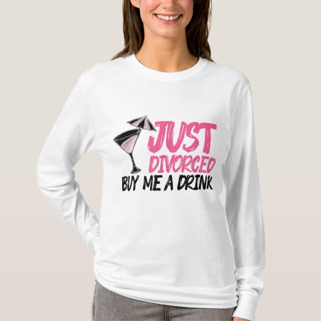 T-shirt Cool Juste Divorcé Cadeau Pour Femmes Drôle Achete (Devant)