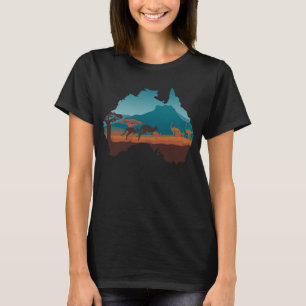 T-shirt Cool Kangaroo Australie voyage Support Australie