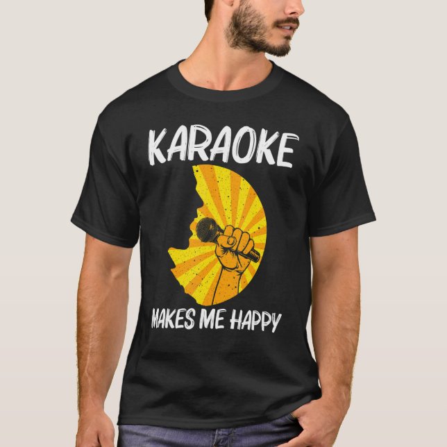 T-shirt Cool Karaoke For Men Women Singer Karaoke Machine  (Devant)