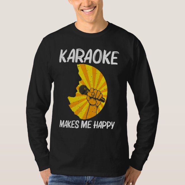 T-shirt Cool Karaoke For Men Women Singer Karaoke Machine  (Devant)
