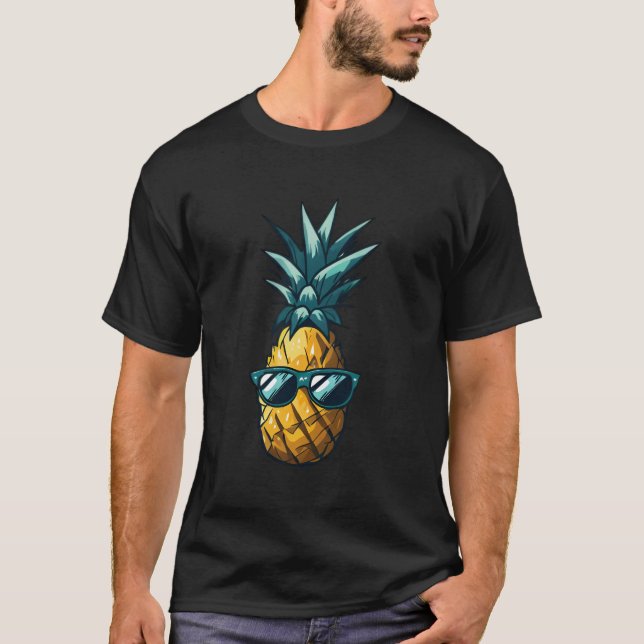 T-shirt Cool Kawaii Ananas - Fun Fruit Design (Devant)