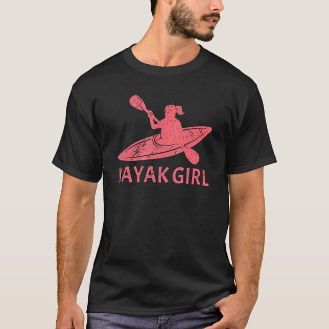 T-shirt Cool Kayak Pour Femmes Filles Kayaking Kayak 1 (Devant)