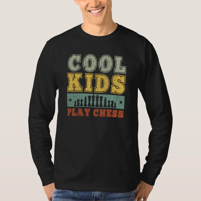 T-shirt Cool Kids Play Chess Player For Chess  Boys  2 (Devant)