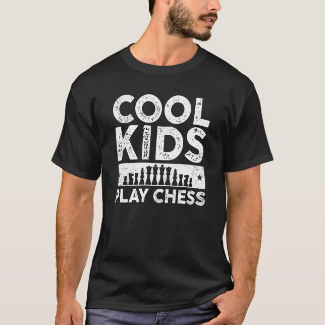 T-shirt Cool Kids Play Chess Player For Chess  Boys  3 (Devant)