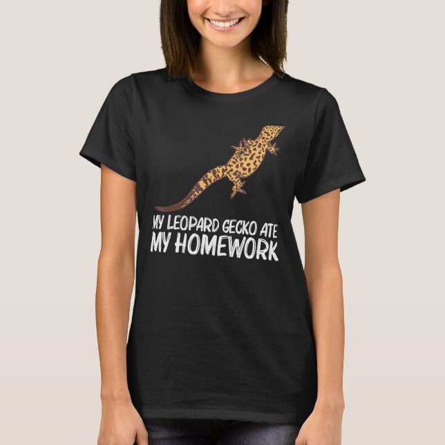 T-shirt Cool Leopard Gecko Pour Enfants Garçons Minuscule  (Devant)