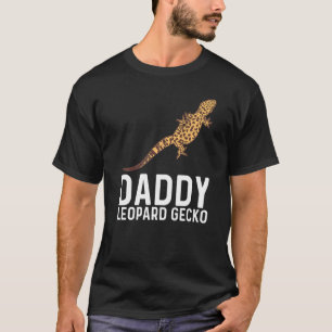 T-shirt Cool Leopard Gecko Pour Hommes Papa Tiny Dinosaur