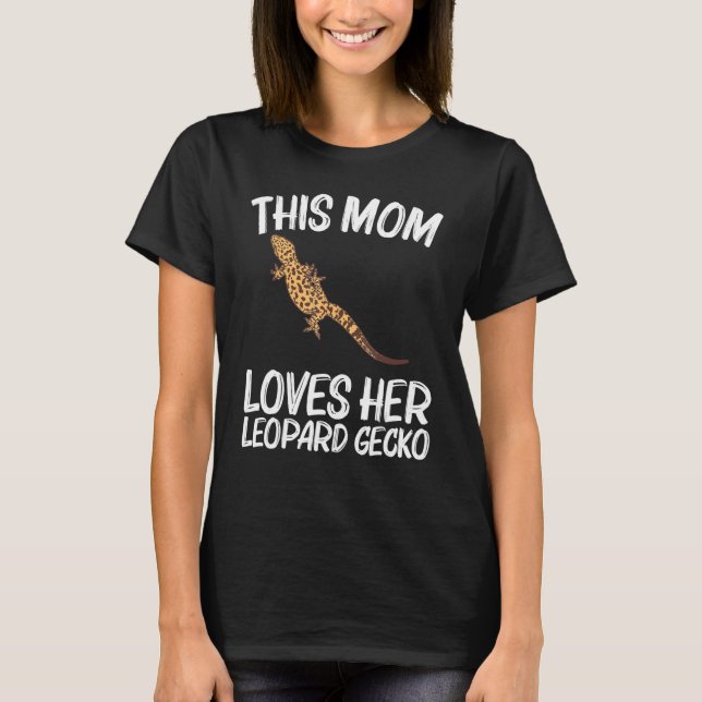 T-shirt Cool Leopard Gecko Pour Maman Mama Tiny Dinosaur L (Devant)