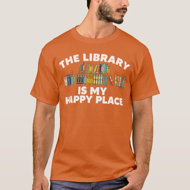 T-shirt Cool Library Art For Men Women Bookworm Librarian  (Devant)
