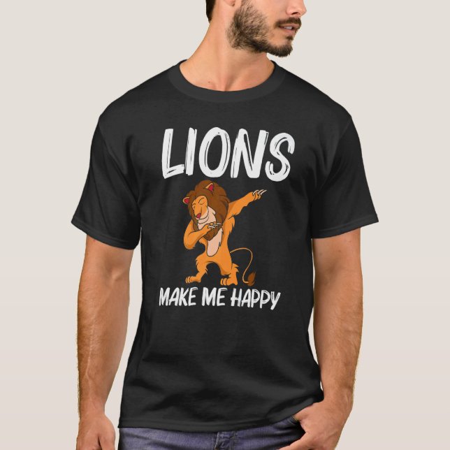 T-shirt Cool Lion For Men Women Jungle Safari Animal (Devant)