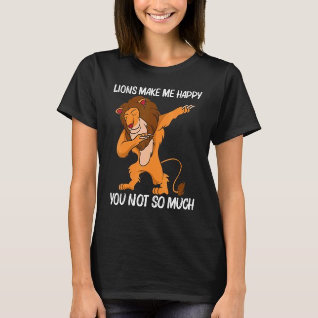 T-shirt Cool Lion For Men Women Jungle Safari Animal  2 (Devant)