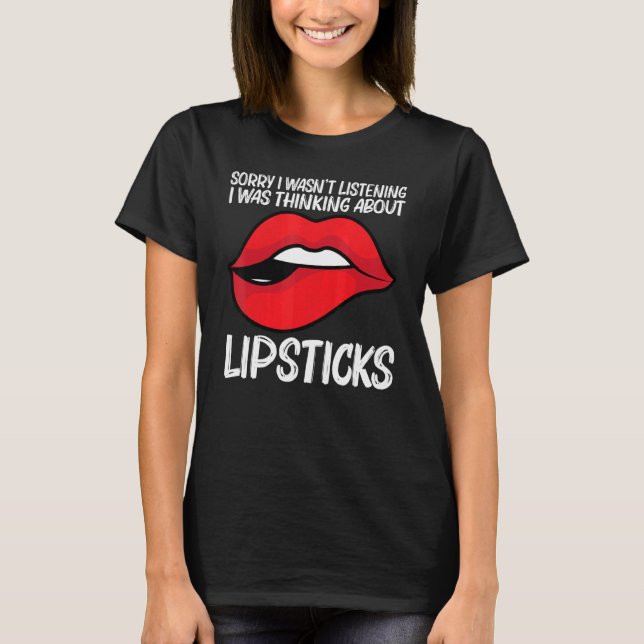 T-shirt Cool Lipstick For Men Women Cosmetic Makeup   (Devant)
