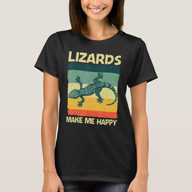 T-shirt Cool Lizard For Men Women Reptile Animal Lizard   (Devant)