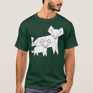 T-shirt Cool Looking Mother Baby Fo Cute Origami White Foe