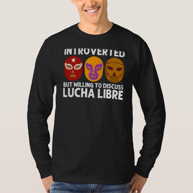 T-shirt Cool Lucha Libre Pour Hommes Femmes Luchador Guerr (Devant)