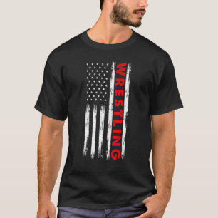T-shirt Cool Lutte États-Unis Pour Hommes Entraîneur De Lu