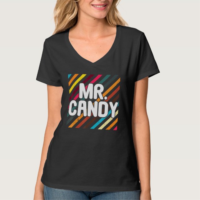 T-shirt Cool M. Candy M. Right Husband Papa Père Day Cand (Devant)