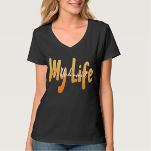 T-shirt cool ma vie est blonde moment drôle design chemise