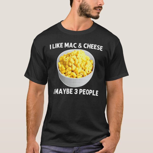 T-shirt Cool Mac Et Fromage Pour Hommes Femmes Macaroni No (Devant)