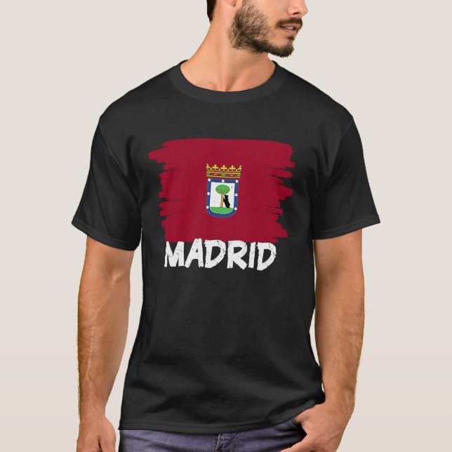 T-shirt Cool Madrid Flag (Devant)