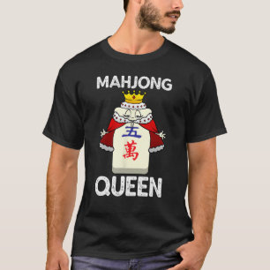 T-shirt Cool Mahjong Pour Femmes Filles Chinoises Mah Jong