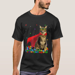 T-shirt Cool Maine Coon Sensibilisation sur l'autisme grap