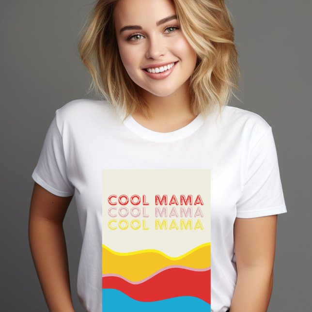 T-shirt Cool Mama Waves | Graphique rétrographique (Créateur téléchargé)