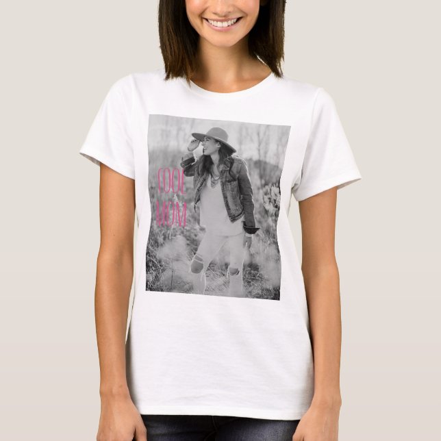 T-shirt Cool Maman Cool Enfants Deux photos (Devant)