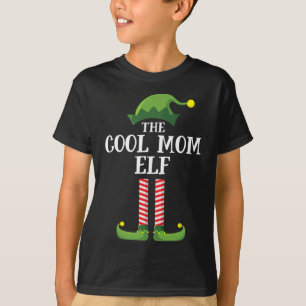 T-shirt Cool Maman Elf Correspondant Famille Groupe Noël