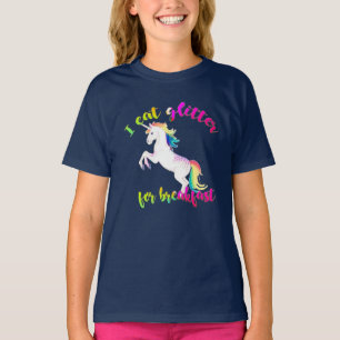 T-shirt Cool Manger parties scintillant pour le petit déj