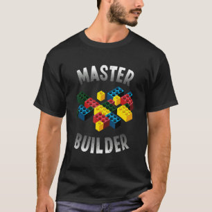 T-shirt Cool Master Builder Funny Bâtiments Blocs Pour