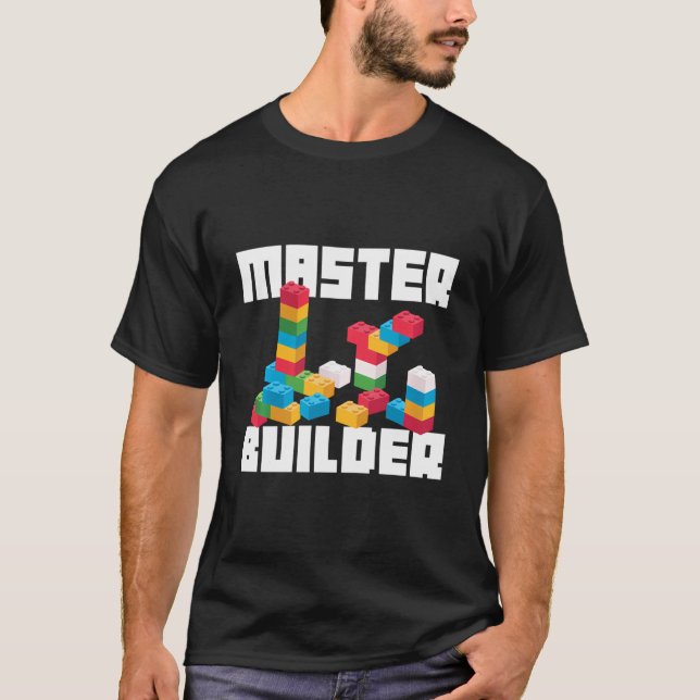 T-shirt Cool Master Builder Funny Building Block Poison Me (Devant)